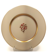 Lenox Nydia Dessert Plate 7.25in Ivory Rust Gold Flowers ca 1940 - £12.58 GBP