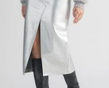 Sanctuary Leather Like Leather Midi Skirt Silver - $52.00