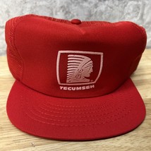 Vintage NOS Tecumseh Red Foam Snap Back Mesh Trucker Hat K products Made... - £23.23 GBP