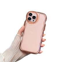 Anymob iPhone Case Pink Transparent Shockproof Bumper Clear Cover - £19.50 GBP