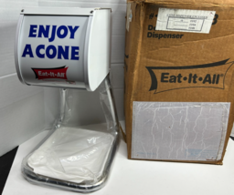 Eat It All Ice Cream Enjoy A Cone Deluxe Metal Dispenser Keebler Vintage... - $222.70