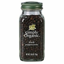 Simply Organic Peppercorns, Black Whole ORGANIC 2.65 oz. Bottle - £9.56 GBP