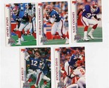 5 Buffalo Bills 1992 Pro Set Cards Jones Davis Odoms Jim Kelly Thurman T... - $11.88