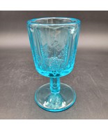 Vintage Westmoreland Crystal Paneled Grape Blue Opalescent Water Goblet ... - $272.22 MXN