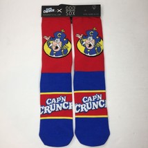Odd Sox 1 Pair Cap&#39;n Crunch Cereal Crew Socks R-35386MONCD Blue Red Size... - £15.71 GBP
