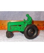 Vintage Auburn Rubber Green Tractor with Farmer Driver 1950's - $19.95