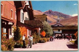 Challenger Inn Sun Valley Idaho ID UNP Unused Linen Postcard F5 - £3.07 GBP