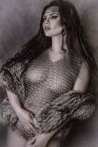 Silver Chainmail Sport Half t-shirt sexy Intimate Beach Costume Goth Pla... - £55.55 GBP
