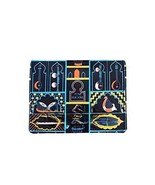 Unisex Printed Vegan Leather Small Pocket Card Wallet - Blue Rakhi Gift - $528.20 MXN