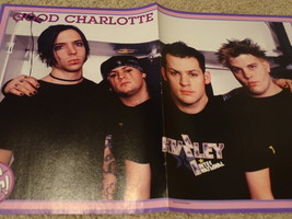 Good Charlotte teen magazine poster clipping black nail polish tatoos ro... - $4.00