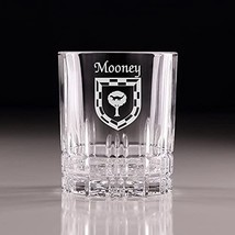 Mooney Irish Coat of Arms Perfect Serve Cut Glass Tumbler - Set of 4 - £61.52 GBP