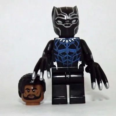 Minifigure Custom Toy Black Panther Movie version Deluxe - $6.50