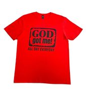 Unisex Cotton God Got Me Design T-Shirt (US, Alpha, Large, Regular, Regu... - £19.06 GBP