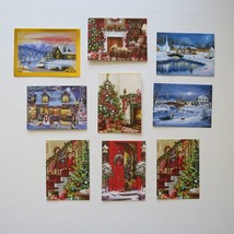 Merry Christmas Assorted Greeting Cards With Envelopes Lot of 9 Cards Se... - £9.59 GBP