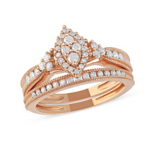 Authenticity Guarantee 
10K Rose Gold 0.50 Ct Diamond Vintage Engagement Ring... - £639.35 GBP
