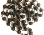 54+1 beads Ebony Mala / Karungali Mala In Pure copper - 8 mm - $55.84