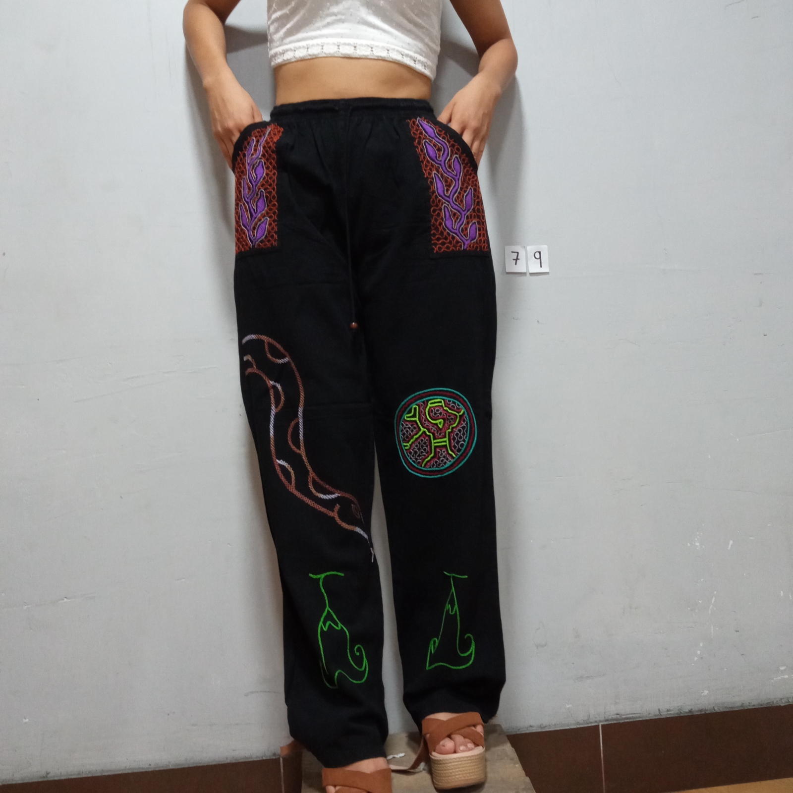 Shipibo native Unisex embroidery pants 79 - $84.90