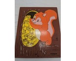 Vintage Playskool 275-37 Squirrel 6 Piece Wooden Puzzle - $32.07