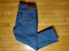 Wrangler Rugged Wear  Blue Denim Jeans - Red Fleece Lined 33213SW Sz 40x30 - £15.72 GBP