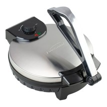 Brentwood 12 Inch Stainless Steel Nonstick Electric Tortilla Maker - £84.49 GBP
