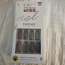 Kiss Gel Fantasy Ready-To-Wear Gel Long Nails, FC01 - £6.72 GBP