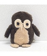 Vintage Wallace Berrie Winky Brown Owl 5&quot; Stuffed Animal Plush 1976 - $49.40