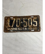 1946 170-505 MINNESOTA MN LICENSE PLATE 10000 Lakes VINTAGE Black White ... - $89.99