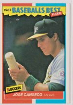 Jose Canseco Oakland Athletics OF 1987 Fleer BASEBALLS BEST Card # 8 Near Mint - $1.82