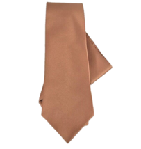 St. Patrick Men&#39;s Tie &amp; Hanky Set Taupe Light Brown Solid Pattern 3.5&quot; Wide - £15.80 GBP