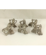 6 Metal Leaf and Acorn Design Napkin Ring - $20.36 CAD