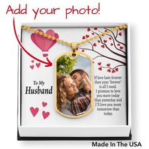 To Husband From Husband Personalized Your Forever Is All I Need Necklace... - £48.74 GBP+