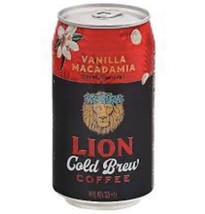 Lion Coffee Cold Brew Vanilla Macadamia Drink  11 Oz Can (Pack Of 6 Cans) - £69.03 GBP