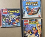 Lego Racers 2  Island Extreme Stunts Island 2  Bricksteers Revenge 3Pc G... - $40.39