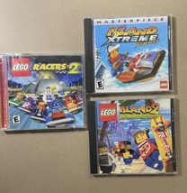 Lego Racers 2  Island Extreme Stunts Island 2  Bricksteers Revenge 3Pc Game Lot - £32.28 GBP