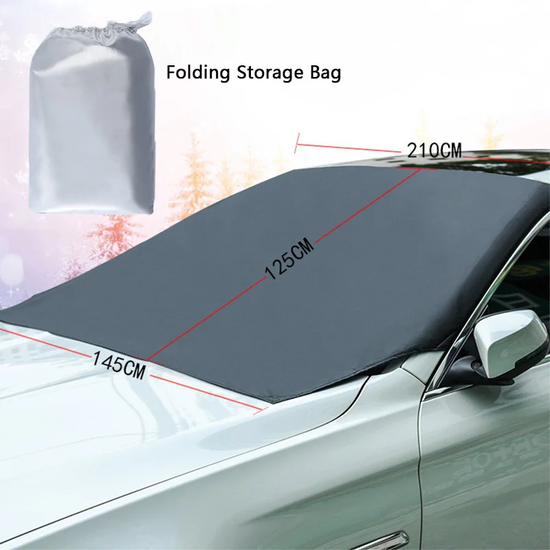 Car Winter Windshield Cover  Anti-Snow Frost Magnetic Protector Front Windscreen - £68.91 GBP