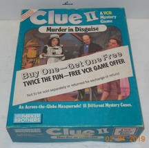Parker Brothers 1987 Clue 2 Murder in Disguise a VCR Mystery Game 100% C... - $33.81
