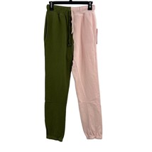 La Detresse Lovers Two Tone Green Pink Sweatpants XS New - £54.67 GBP