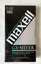 Maxell GX-Silver T-120 Blank VHS Video Tape 6 Hour Capacity - New Sealed - £4.42 GBP
