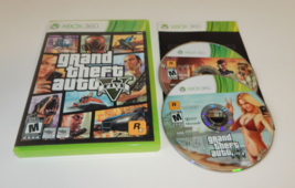 XBOX 360 Grand Theft Auto V Five Both Discs With Manual Rockstar Video Game NTSC - £13.76 GBP