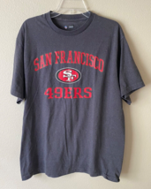 San Fransisco 49ers Shirt Adult Large Gray NFL Team Logo Fanatics Tee Mens Large - £15.93 GBP