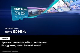 256GB SAMSUNG EVO Select Plus Micro SD Memory Card Adapter microSDXC 130... - $51.70