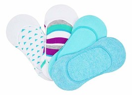 HUE 4-Pack Basso Taglio Donna Calze Foderate Neon Blu Osfm Nuovo W Etich... - $111.15 MXN
