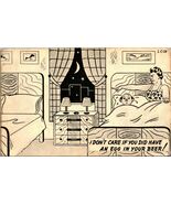 Comic Married Couple Drunk Husband Egg In Beer UNP Unused Chrome Postcard - $53.56 MXN