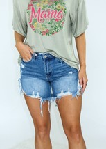 Vervet By Flying Monkey the carson denim shorts in Medium Wash - size S - £25.08 GBP