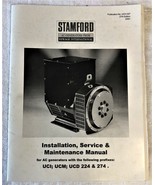 Stamford AC Generator  Service & Maintenance Manual UCI UCM UCD 224 274 - $19.95