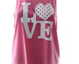 Xhilaration Junior Pink Love Sleeveless Tank Top Size M 7-9 - $8.90