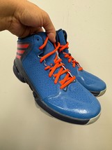 New Adidas Man Handle J Blue/Orange-Black Q33451 Grade School - SIZE 6.5 - $465.61 MXN
