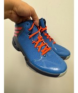 New Adidas Man Handle J Blue/Orange-Black Q33451 Grade School - SIZE 6.5 - $462.73 MXN