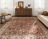 Vintage 8X10 Area Rugs For Living Rooms: Machine Washable, Non-Slip,, In... - $194.97