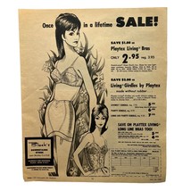 Block&#39;s Downstairs Store Vintage Print Ad 60s Playtex Living Bras - £16.29 GBP